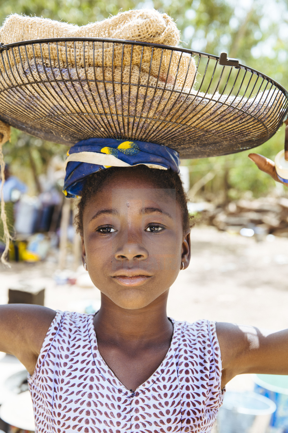 "girl in Burkina Faso" stock image