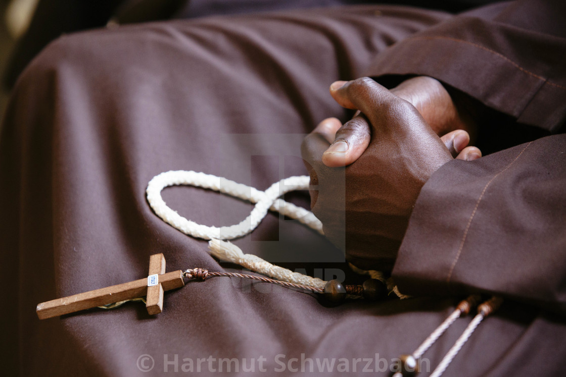 "Catholic Mass on Sunday in Burkina Faso" stock image