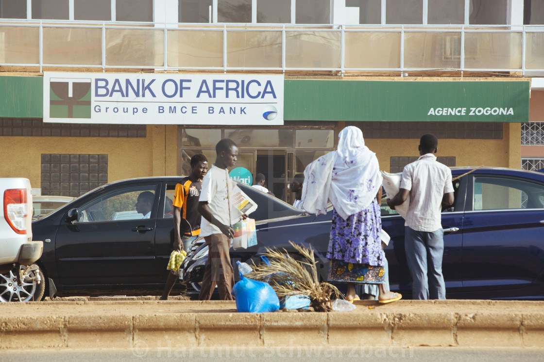 "Bank of Africa in Burkina Faso" stock image