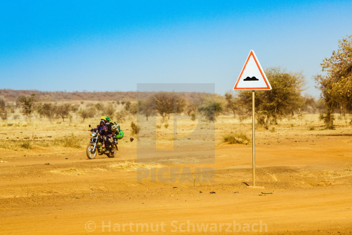 "Road in Rural Area in Burkina Faso" stock image