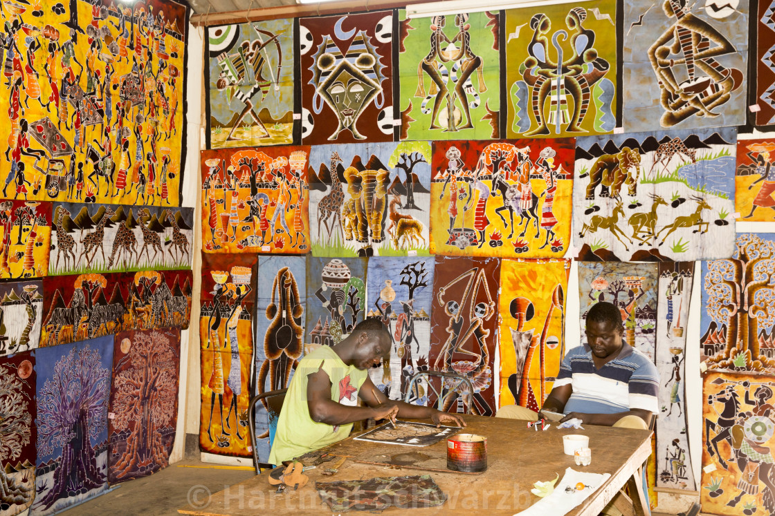 "Art and Artist at Burkina Faso" stock image