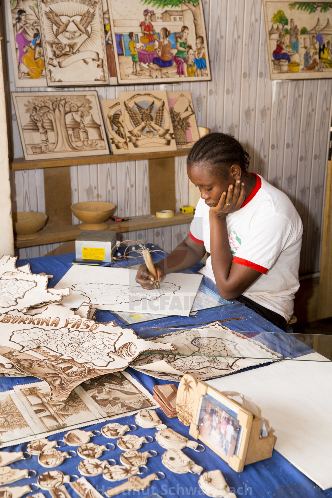 "Art and Artist at Burkina Faso" stock image