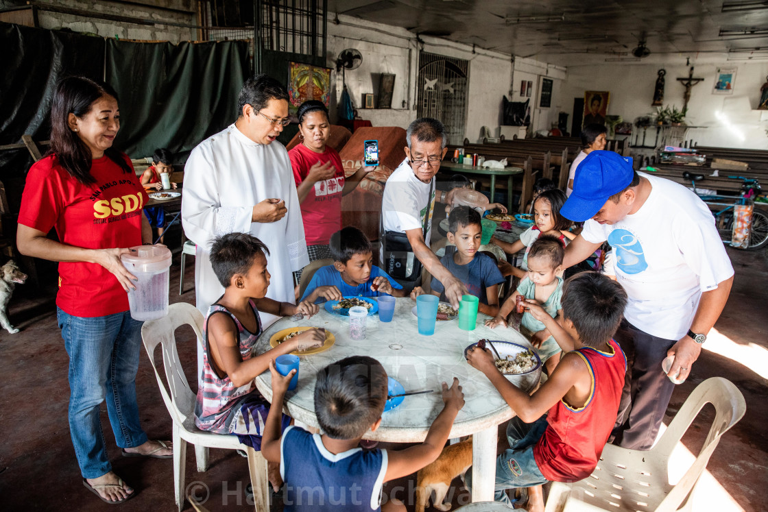 "Armenviertel Tondo Slum am Manila Bay" stock image