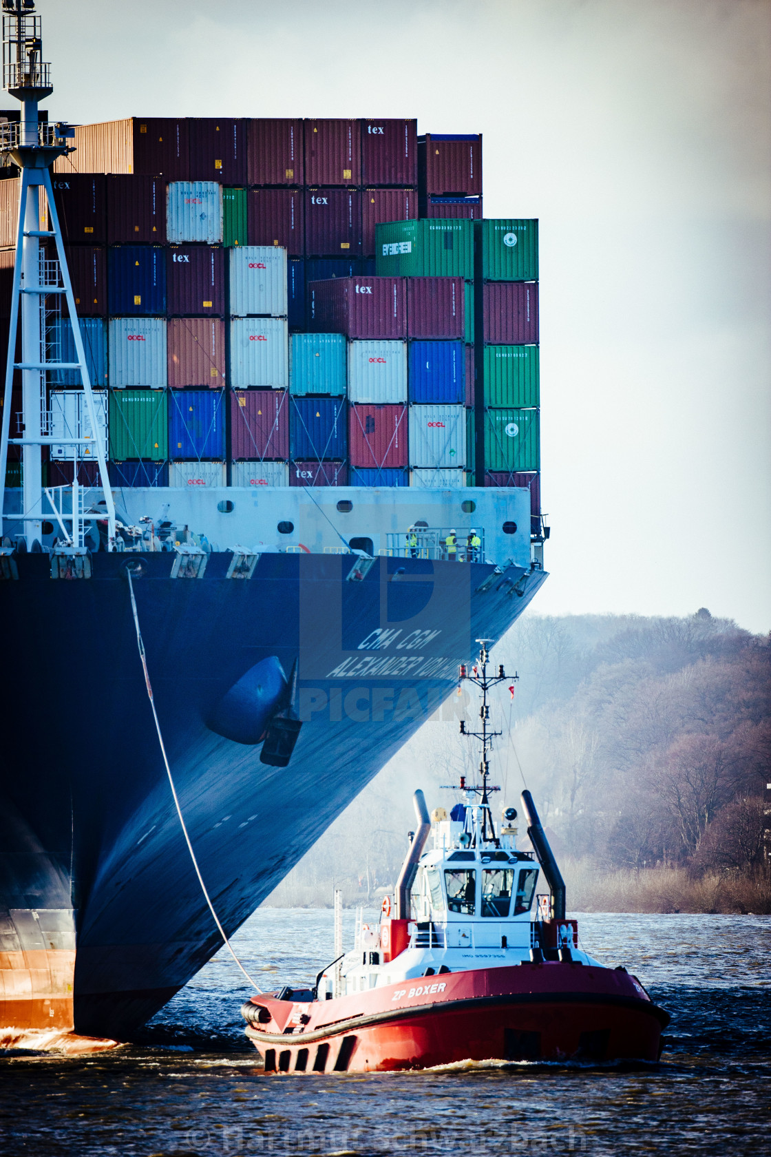 "CMA CGM Alexander von Humboldt" stock image