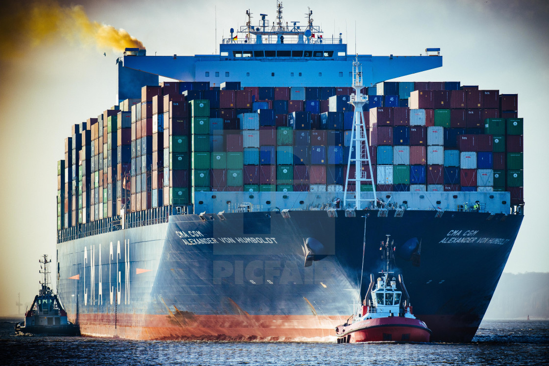 "CMA CGM Alexander von Humboldt" stock image