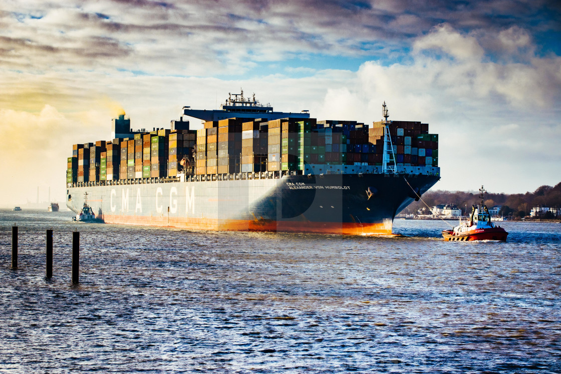 "CMA CGM Alexander von Humboldt" stock image