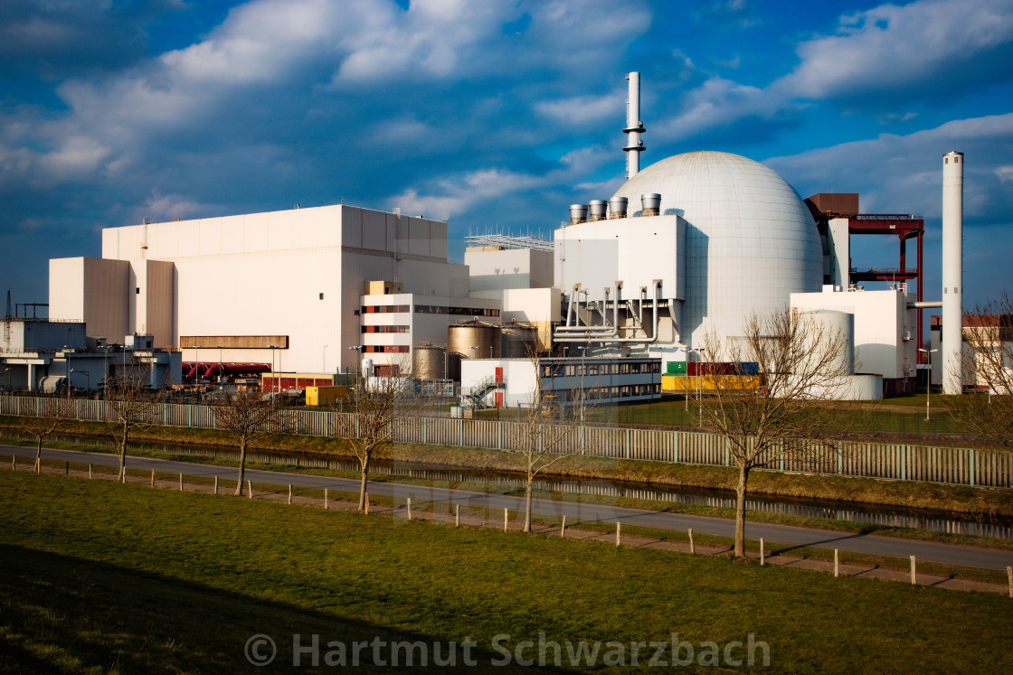 "AKW Brokdorf - Nuclear Power Plant" stock image