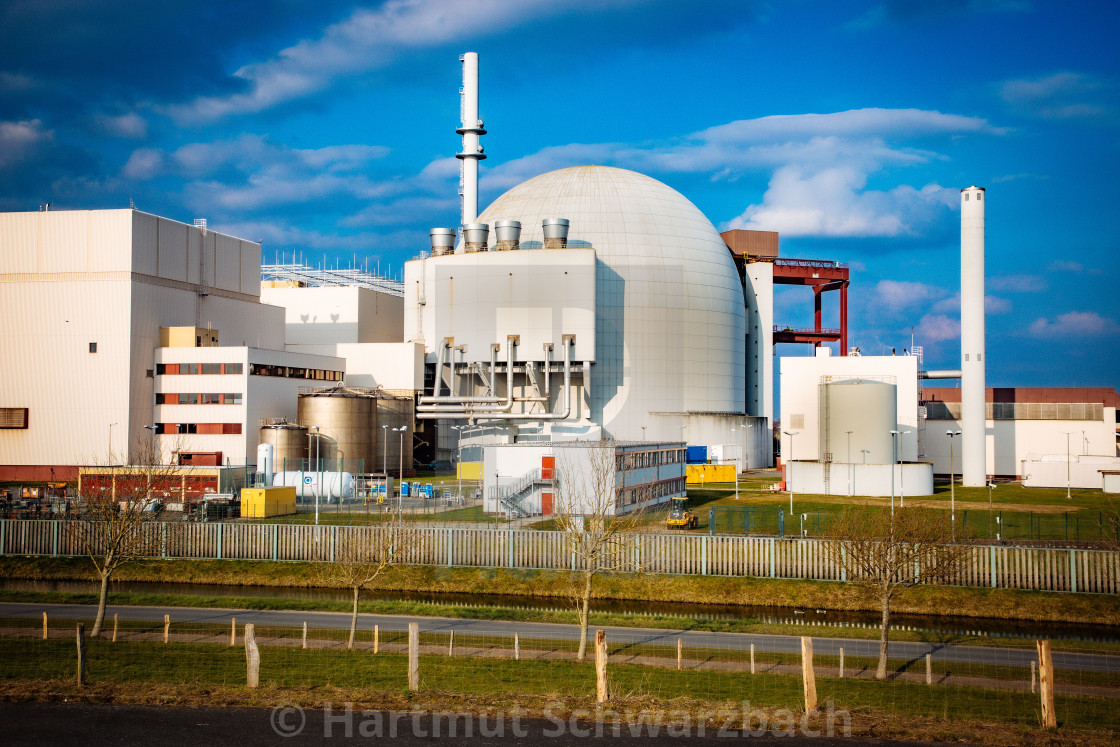 "AKW Brokdorf - Nuclear Power Plant" stock image