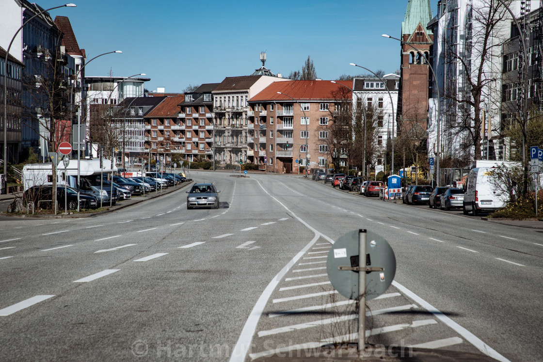 "Ausgangssperre und Lockdown" stock image