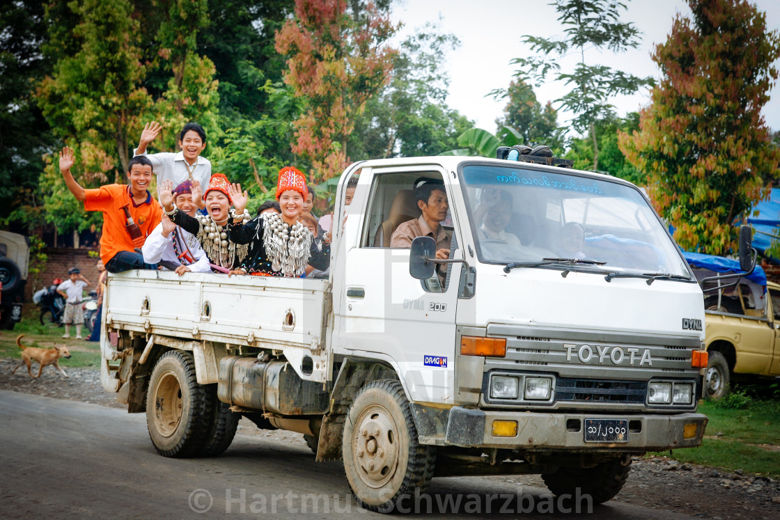 "Catholics in Myanmar - Kachin Village" stock image