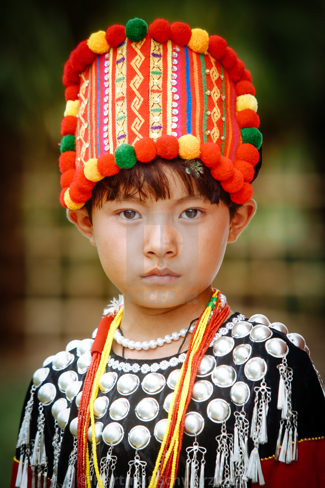 "Catholics in Myanmar - Kachin Village" stock image