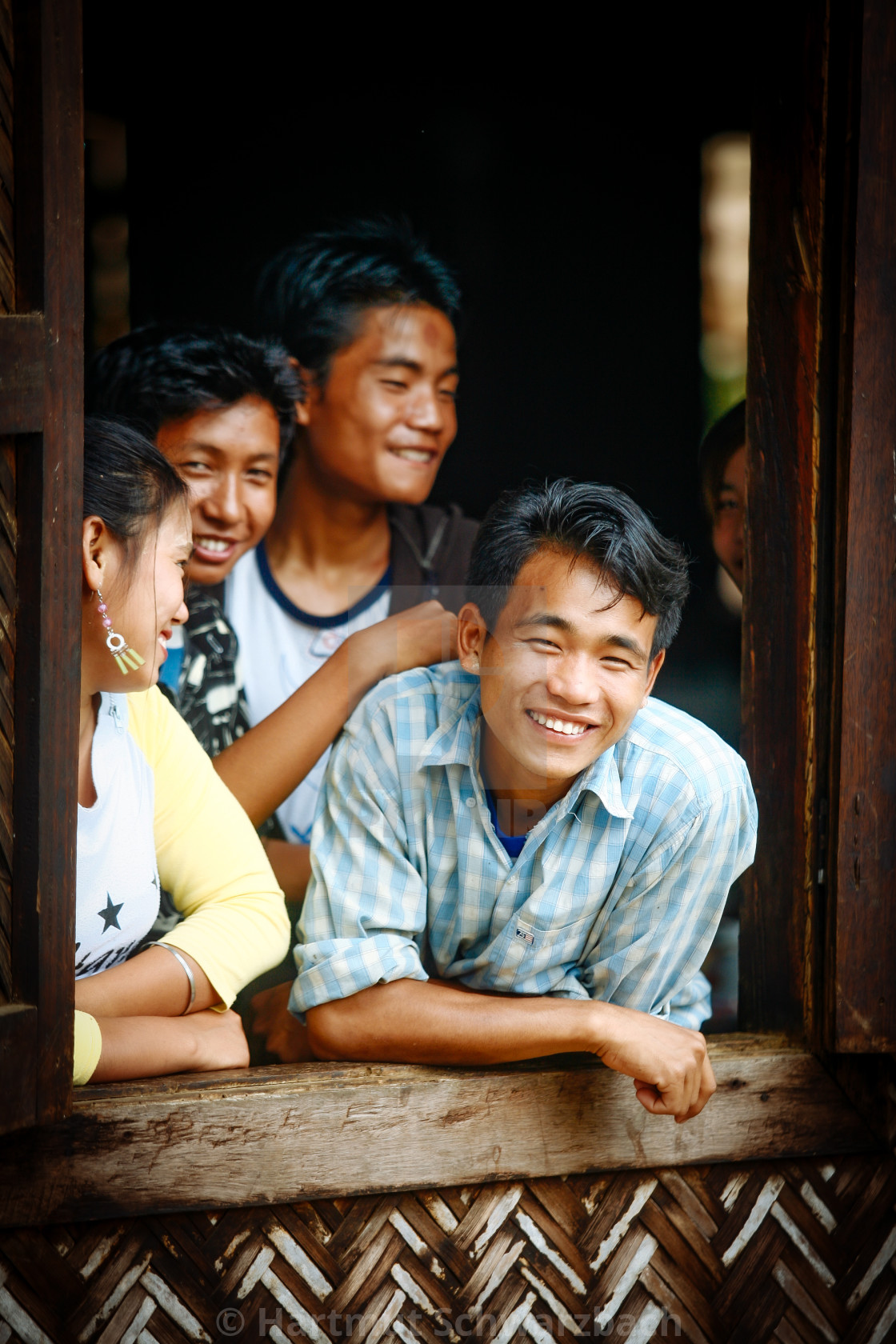 "Catholics in Myanmar - Kachin Village" stock image