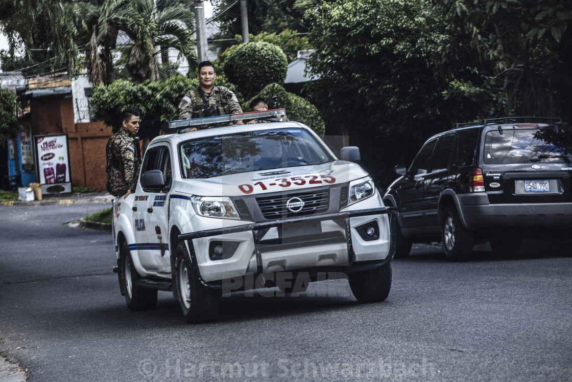 "Fotoessay El Salvador "Land hinter Gittern"" stock image