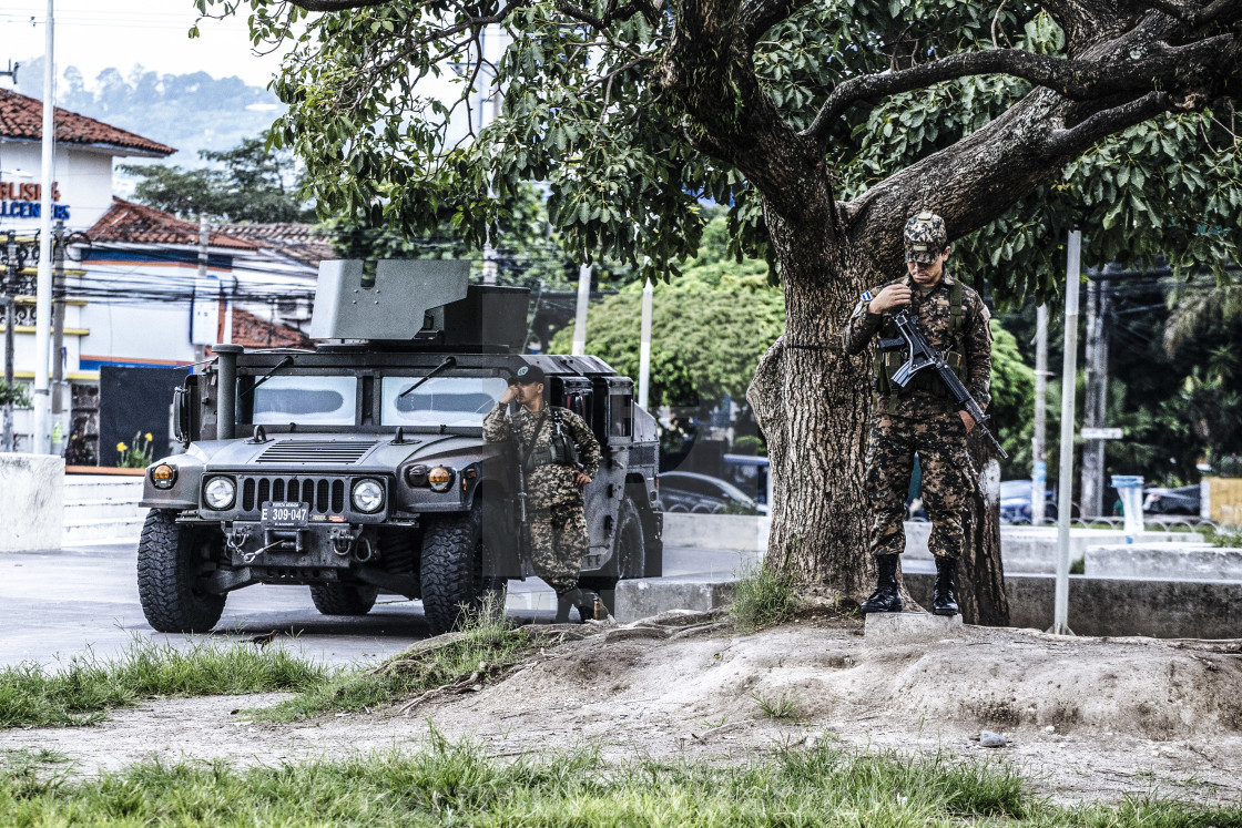 "Fotoessay El Salvador "Land hinter Gittern"" stock image