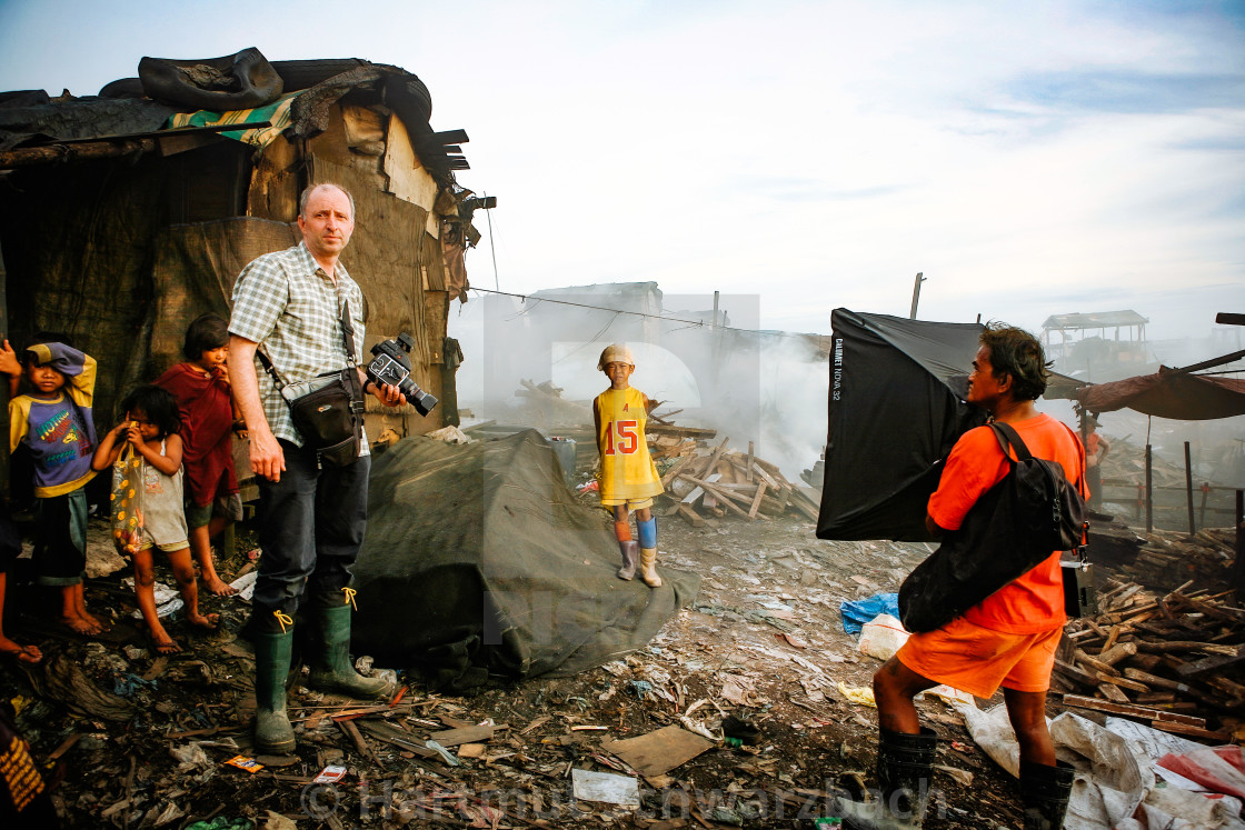 "Armenviertel am Hafen - Urban Poor" stock image