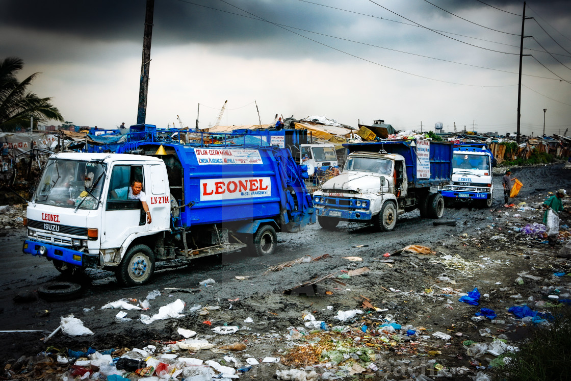 "Armenviertel am Hafen - Urban Poor" stock image