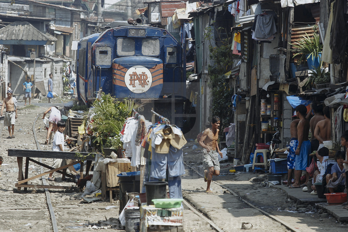 "The Killer Train of Manila" stock image