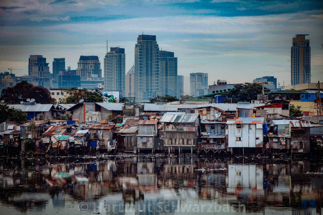 "Skyline Manila" by Hartmut Schwarzbach - $103.77 "Skyline Manila" stock image