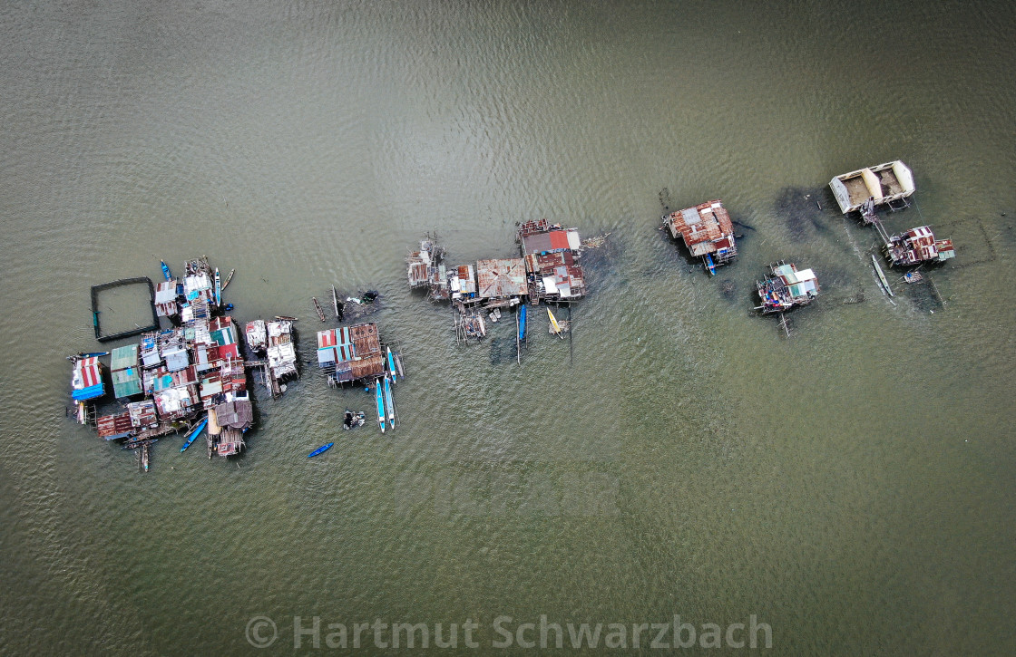 "Sinking Villages near Manila Bay" stock image