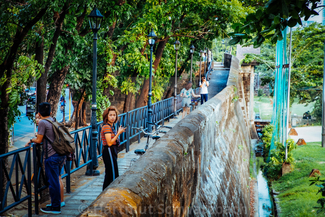 "Intramuros - Historische Altstadt von Manila" stock image