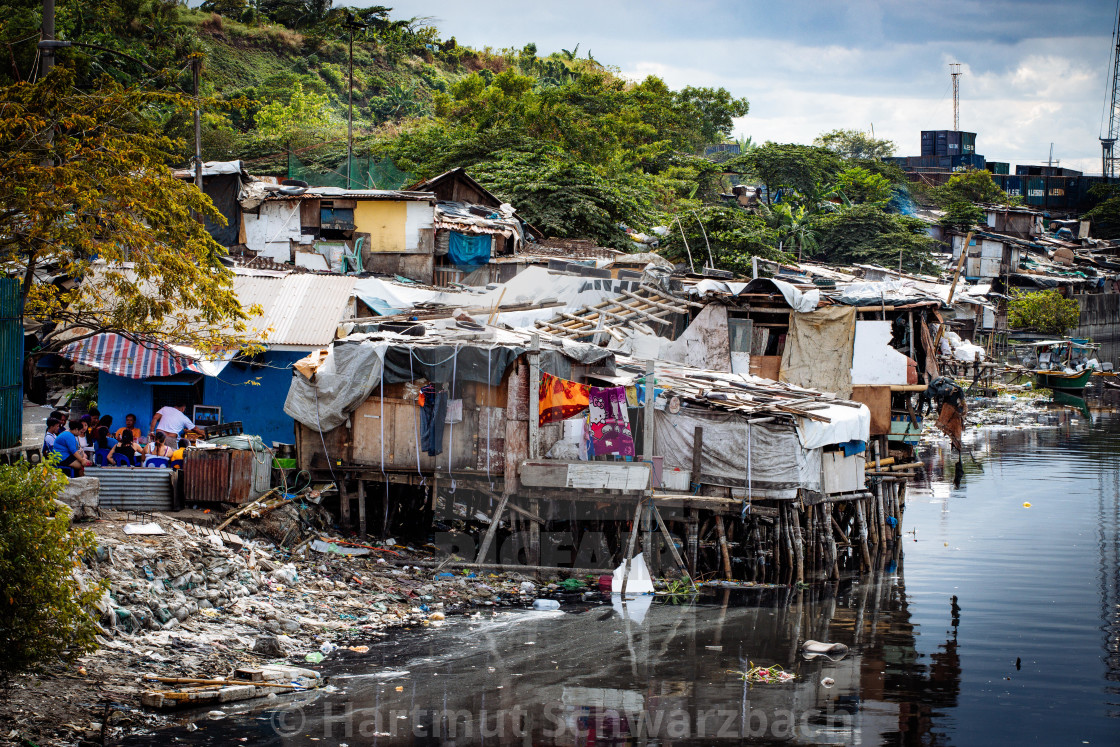 "Armenviertel Tondo Slum" by Hartmut Schwarzbach - $103.77 "Armenviertel Tondo Slum" stock image
