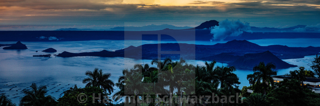 "Taal Volcano Philippines - Taal Vulkan Philippinen" stock image