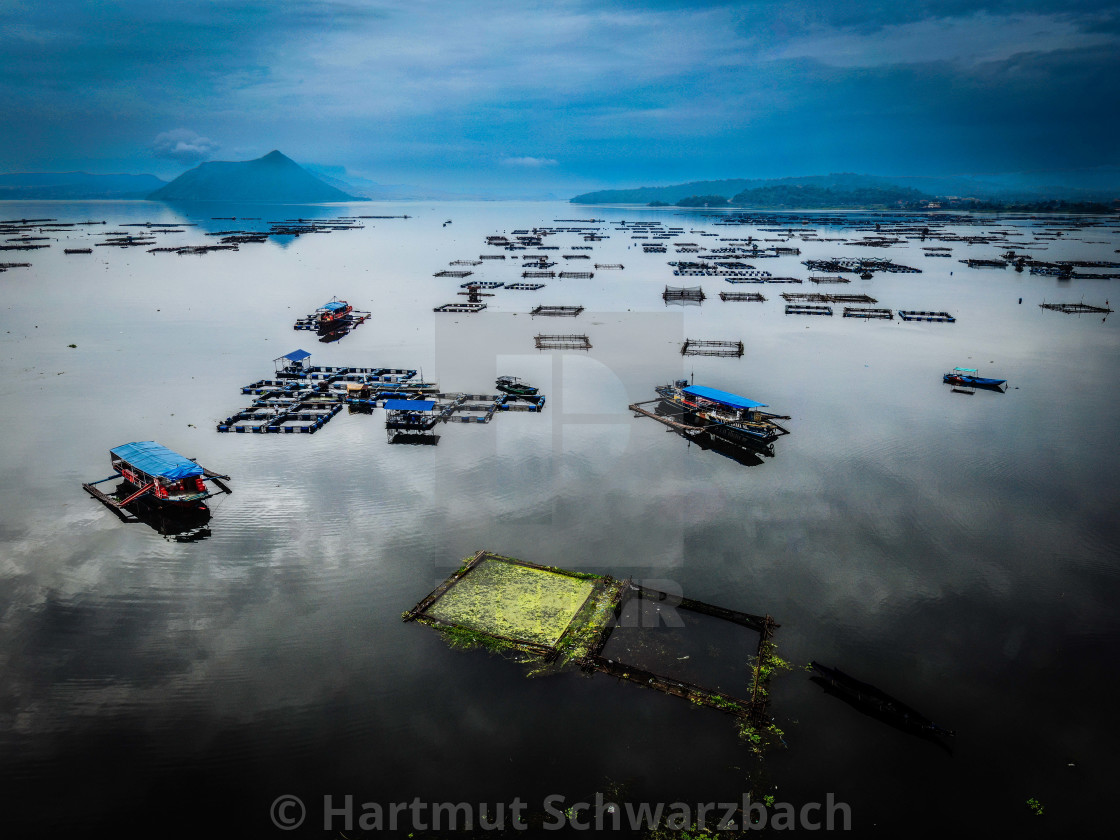 "Taal Volcano Philippines - Taal Vulkan Philippinen" stock image