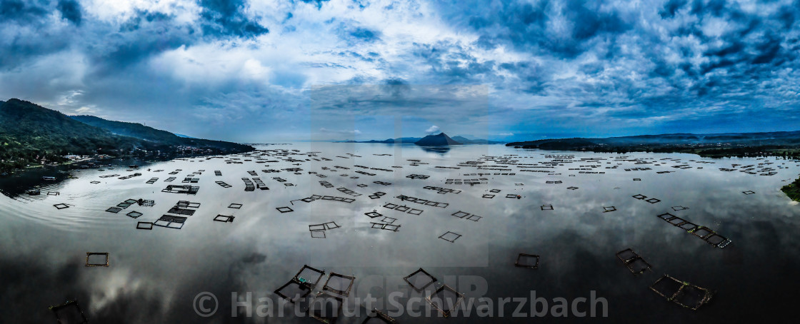 "Taal Volcano Philippines - Taal Vulkan Philippinen" stock image