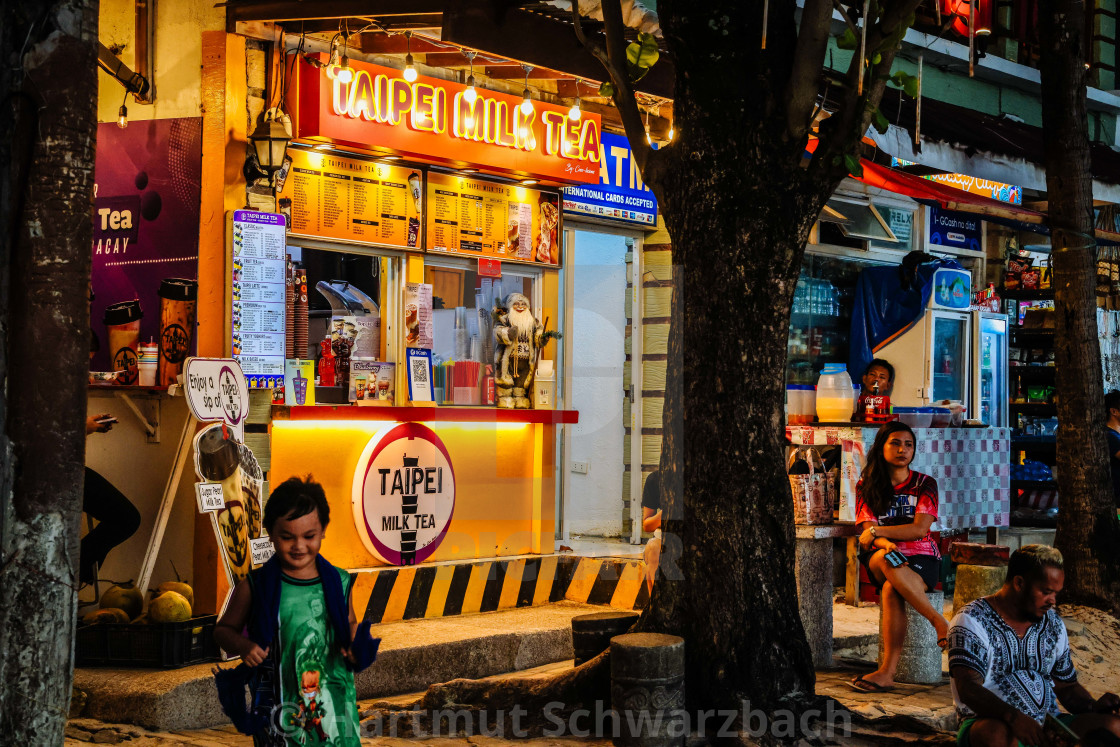 "White Beach Boracay" stock image