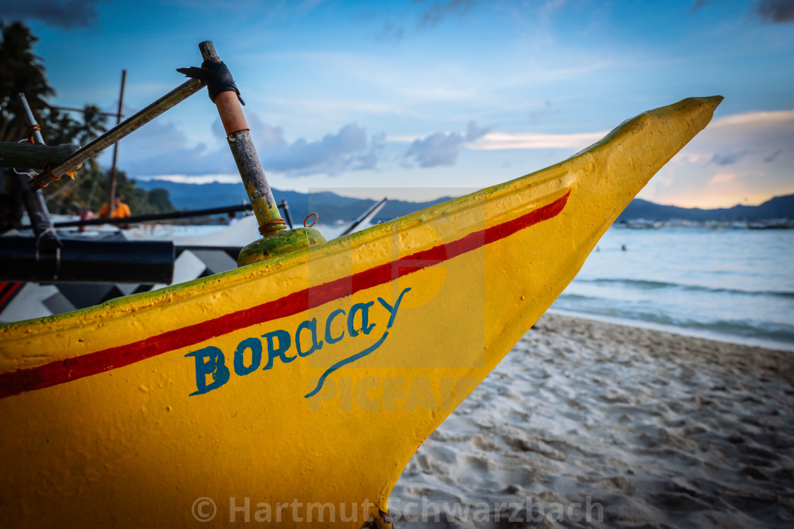 "White Beach Boracay" stock image