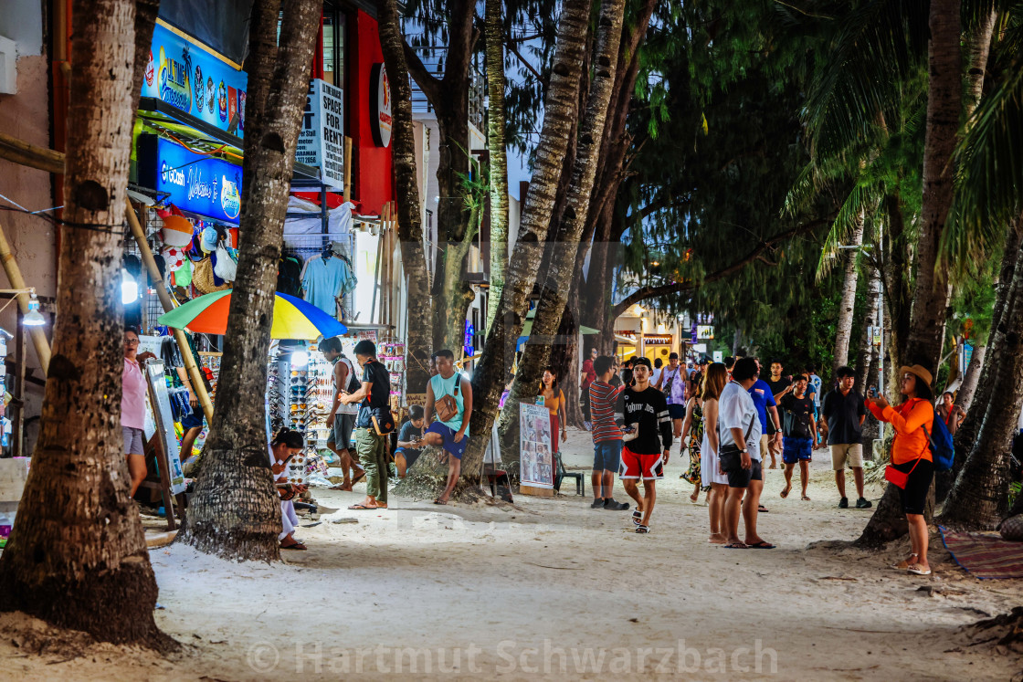 "White Beach Boracay" stock image