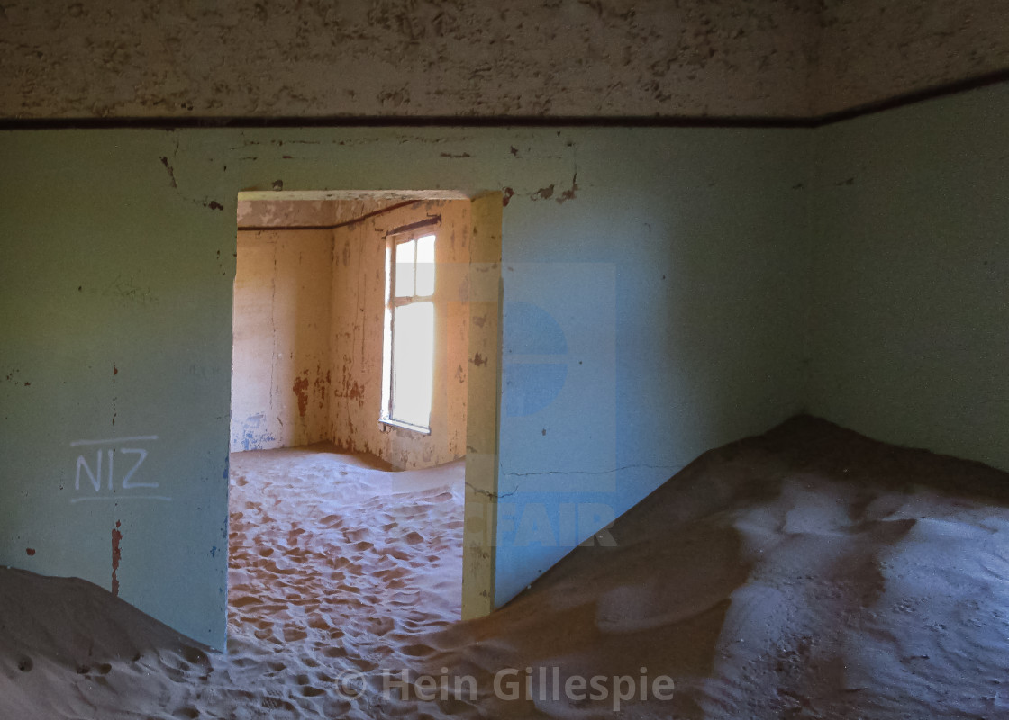 "Kolmannskuppe House Doorway with an Empty WIndow" by Hein Gillespie - $1.54 "Kolmannskuppe House Doorway with an Empty WIndow" stock image