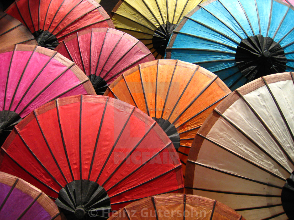 "Paper Umbrellas" stock image