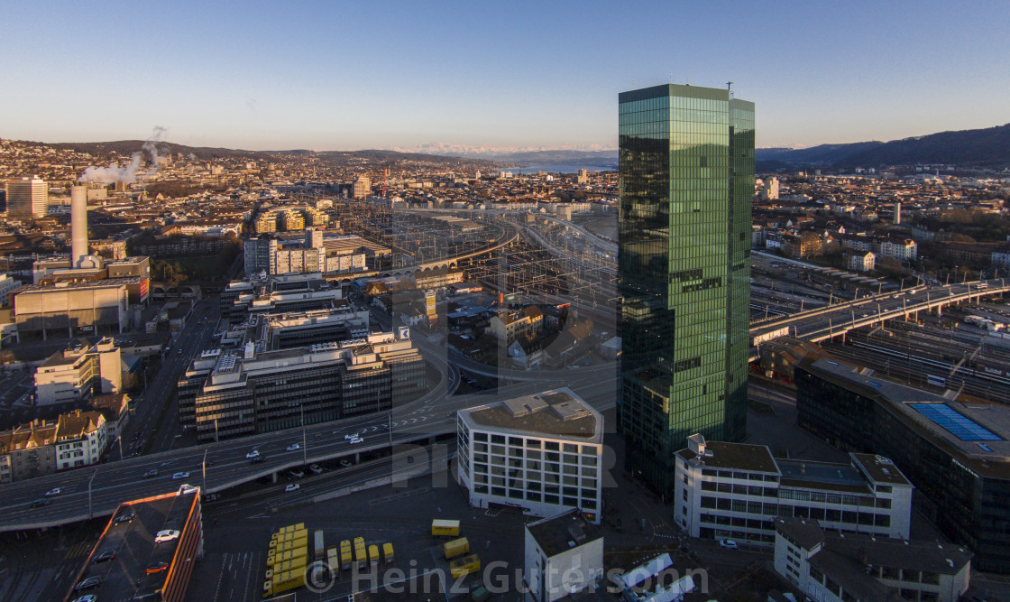 "Prime Tower, Zurich, Switzerland" stock image