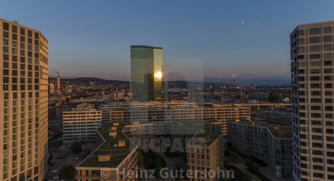 "Prime Tower, Zurich, Switzerland" stock image