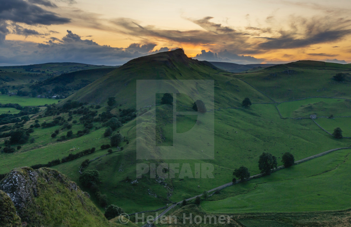 "Parkhouse hill and chrome hill, Derbyshire" stock image