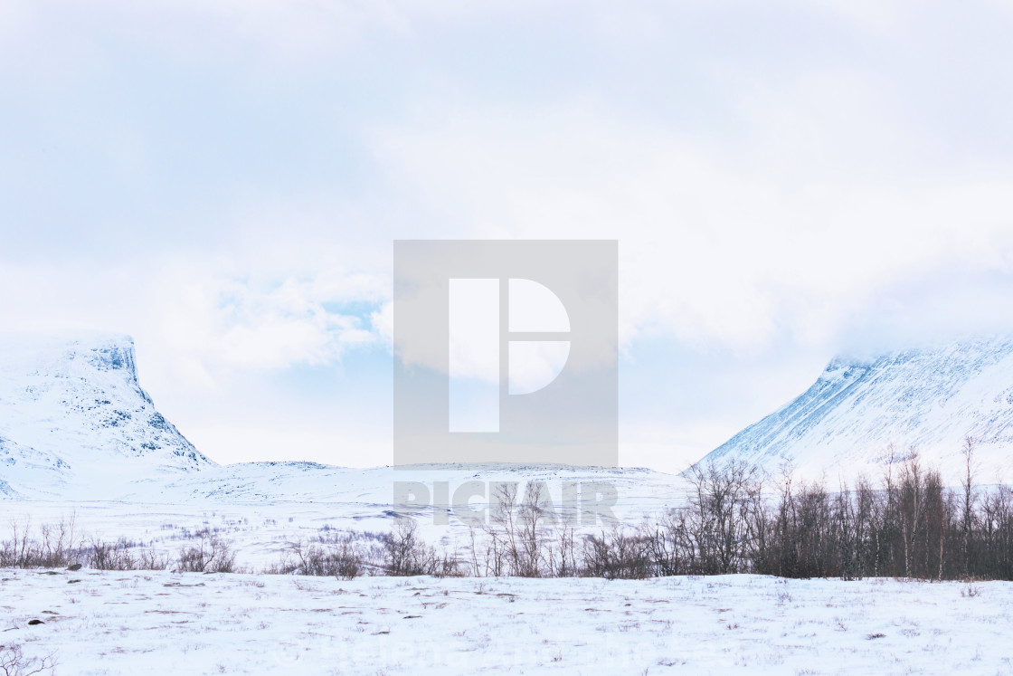 "The Gate of Laponia - Tjuonavagge" stock image