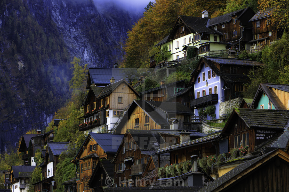 "Architecture of Hallstatt" stock image