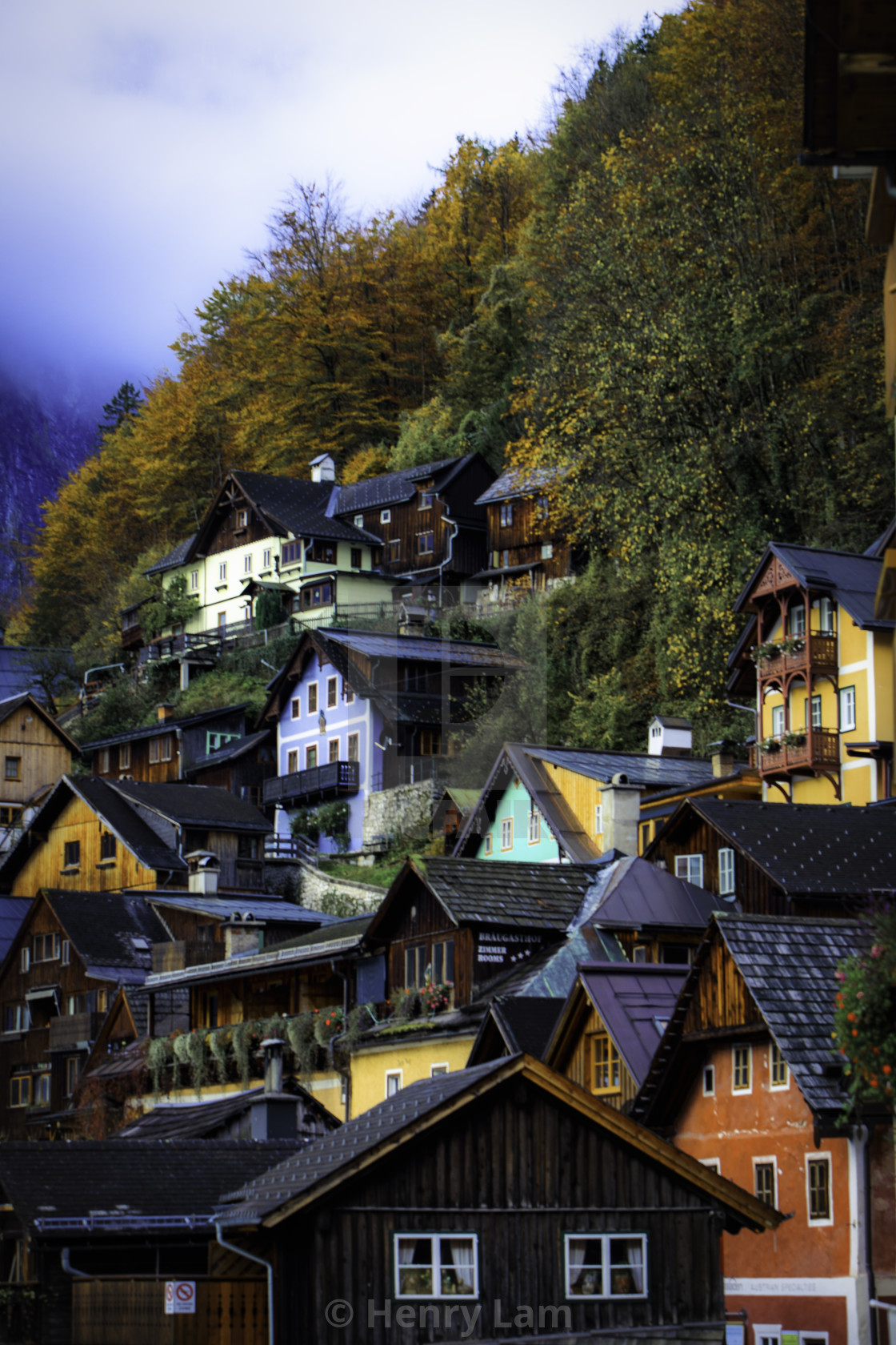 "Hallstatt Houses" stock image