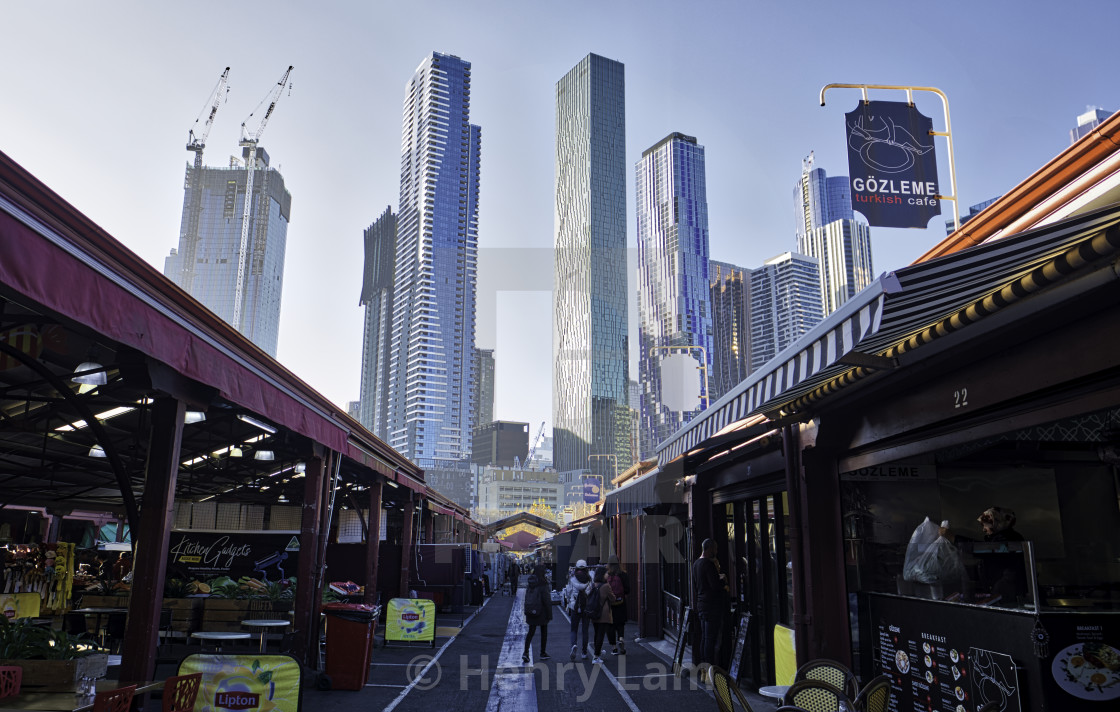 "Queen Victoria Market, Melbourne" stock image