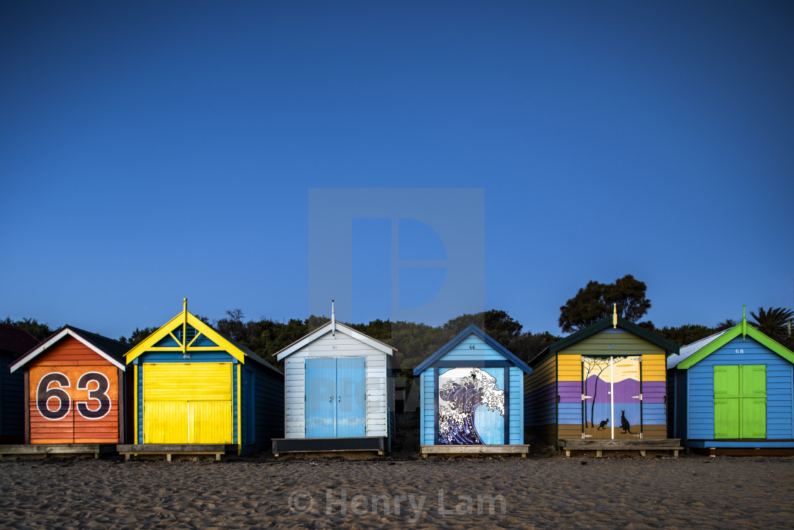 "Melbourne | Beach Huts of Brighton Beach" stock image