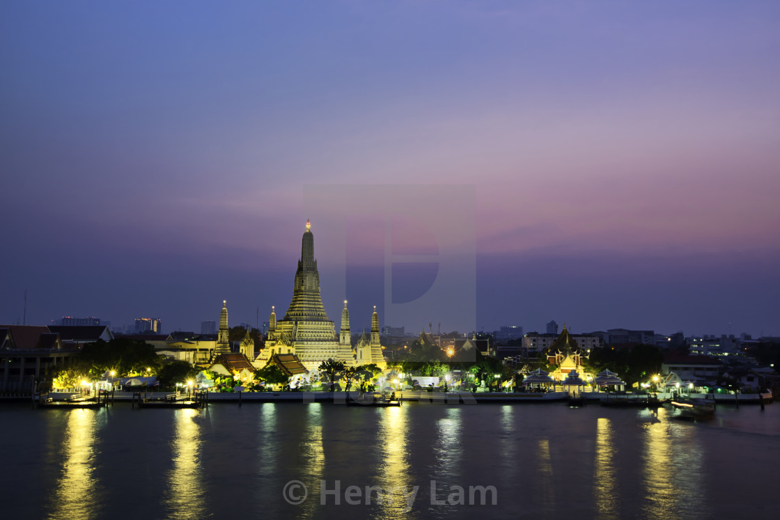 "Bangkok | Wat Arun Temple in Bangkok, Thailand." stock image