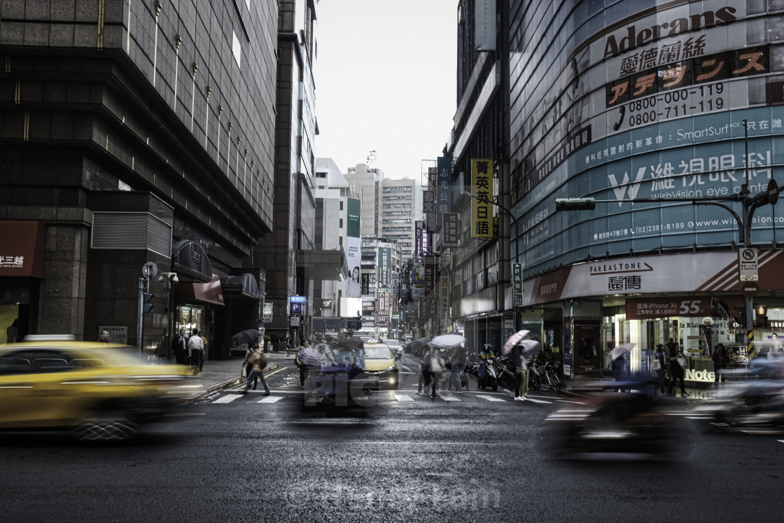 "Taipei | City Street of Taipei" stock image