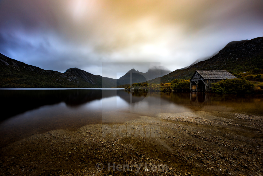 "Tasmania | Cradle Mountain at Dove Lake" stock image