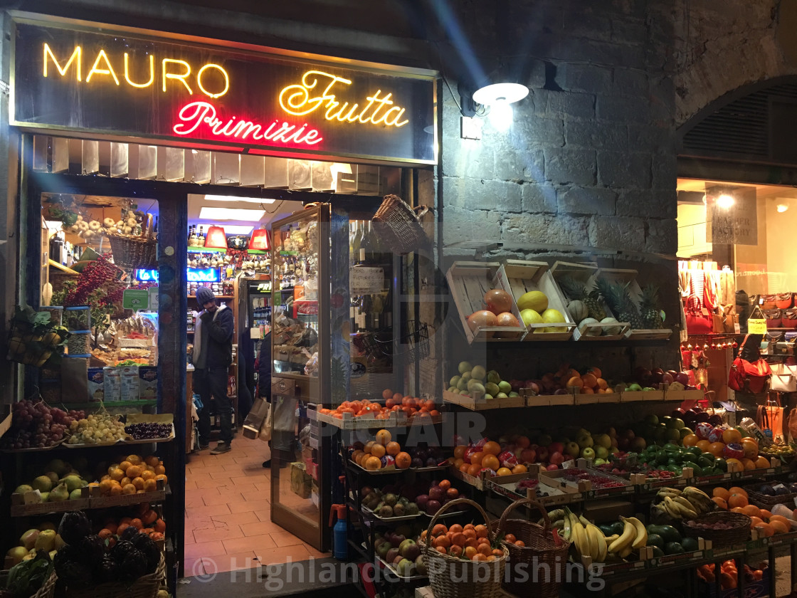 "Florence Produce Store" stock image