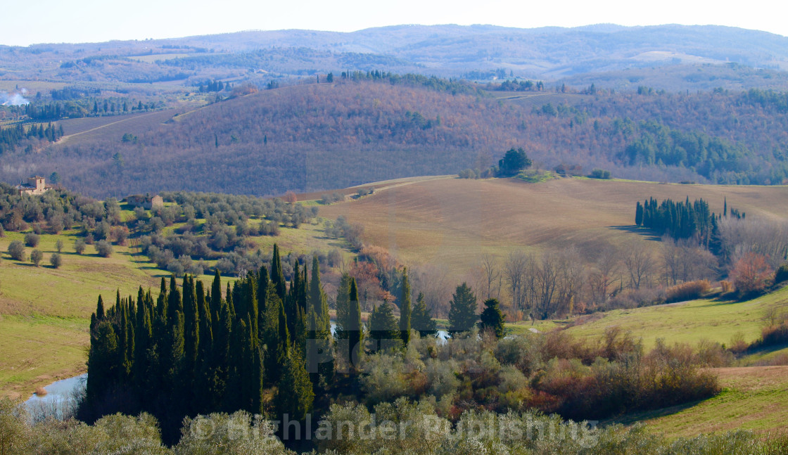 "Tuscany Hills" stock image