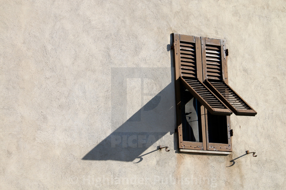 "Old Italian Windows" stock image