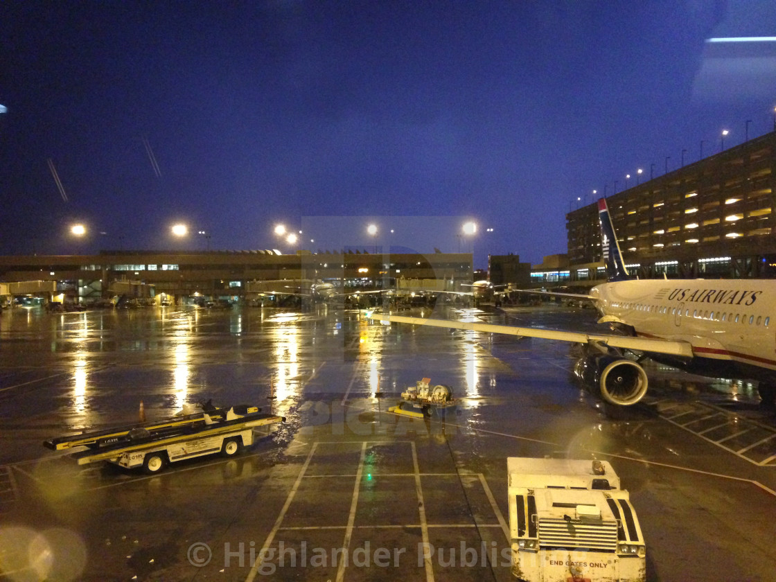 "Phoenix Airport at Night" stock image