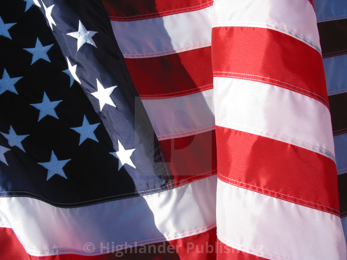 "American Flag Close Up" stock image