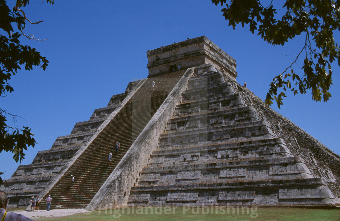 "Chichen Itza Temple in Mexico" stock image